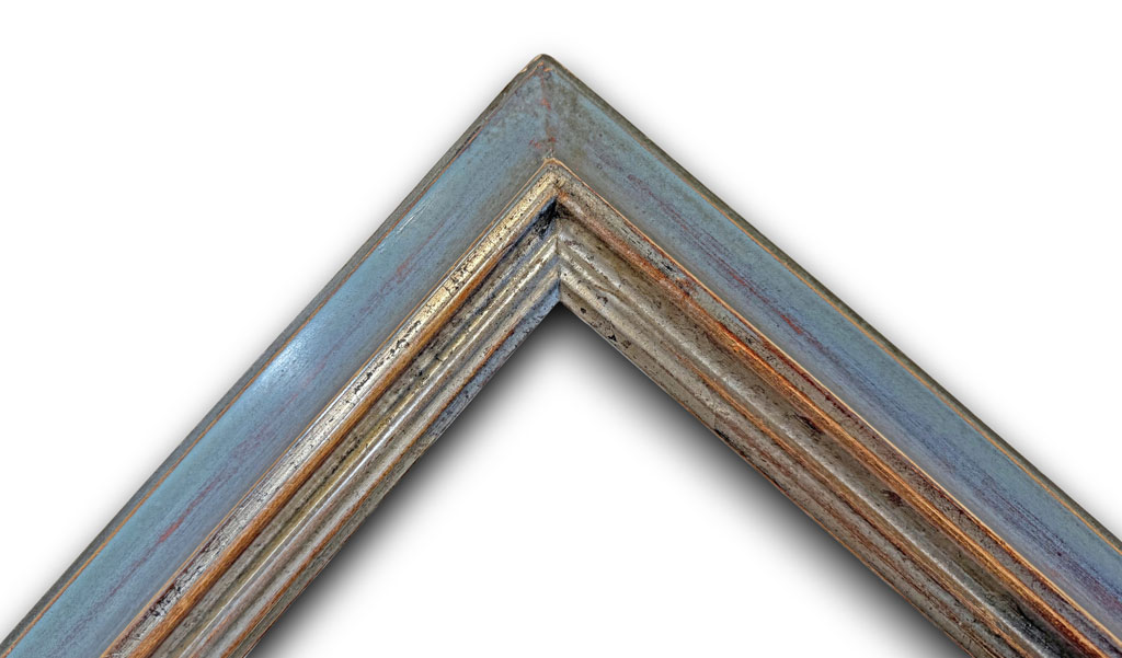 Péléas Vieux bleu boudin argent