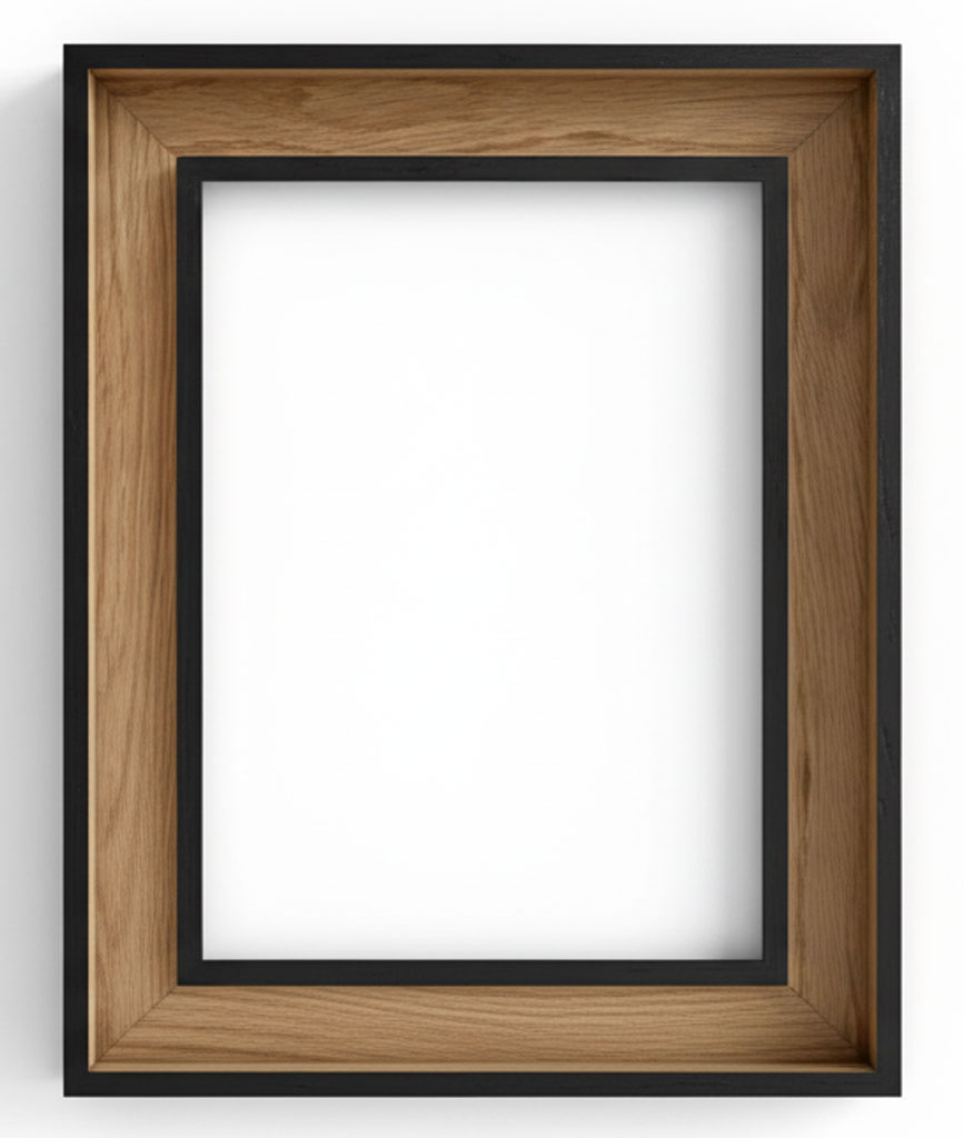 Caisse cache-clous Chêne filets noirs