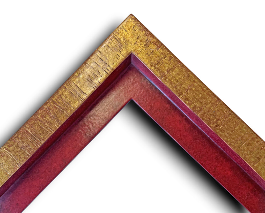 Miniboudreco Rouge plat or fin griffé